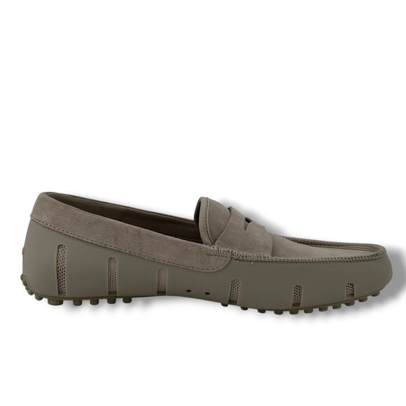 Swims Lux Driver Penny Loafer Shoes in Mist Men'ns Size 8 Suede Slip On Comfort - Picture 4 of 8